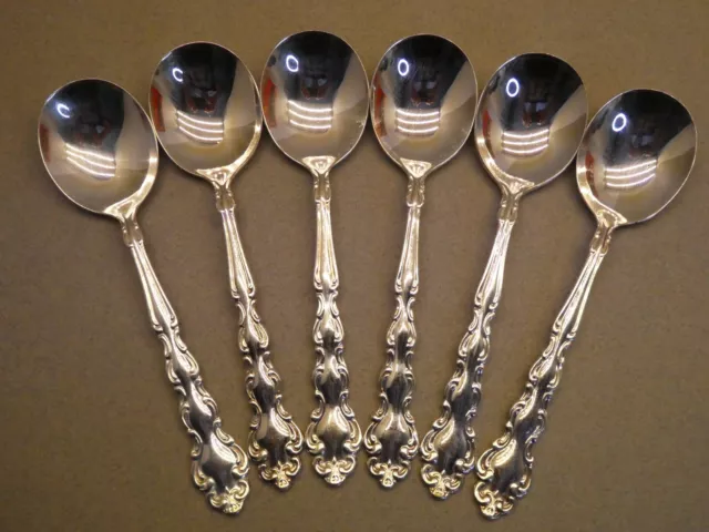 Oneida Community Silver Plate Mansion House Set Of  Six Soup Spoons