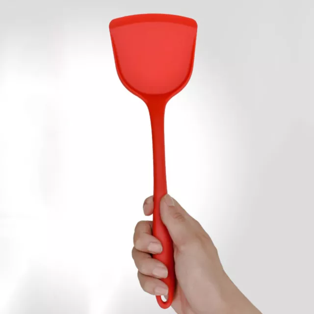 Seamless Silicone Spatula Heat Resistant Long Spatula Turner Nonstick Kitchen