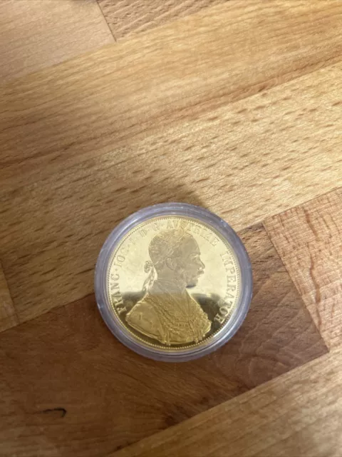 Franz Joseph 1915 4 Dukaten Gold Münze