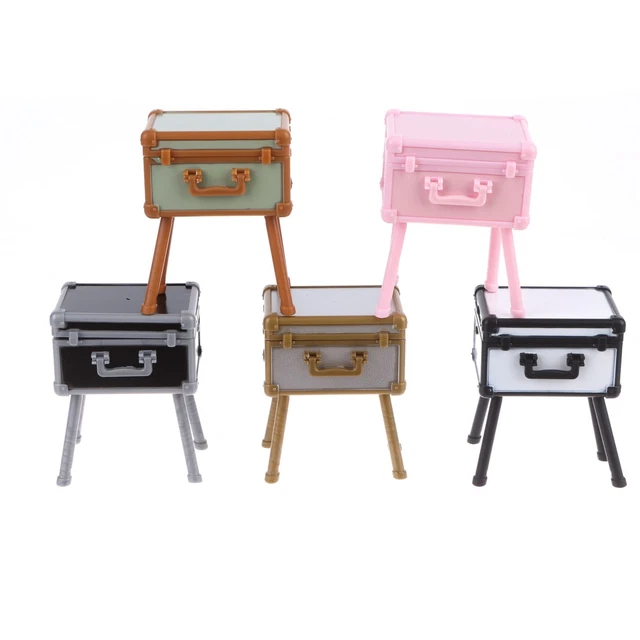 1pc 1/12 Dollhouse Miniature Vanity Box Dresser Beauty Product Accessories Decor