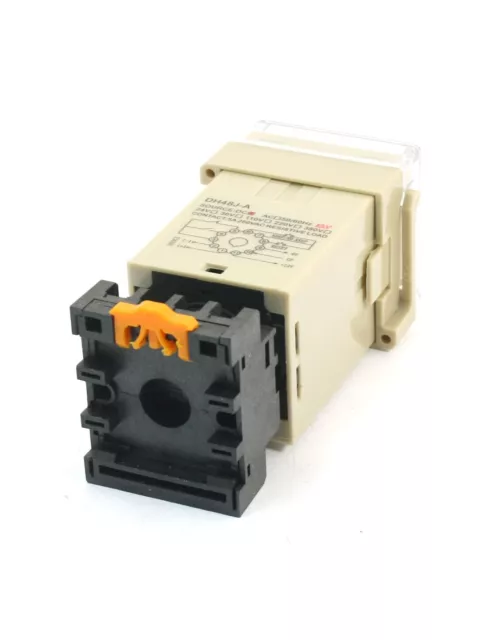 DC 12V 1-9999(x1 x10 x100) Adjustable 30cps DH48J Digital Display Counter Relay 2