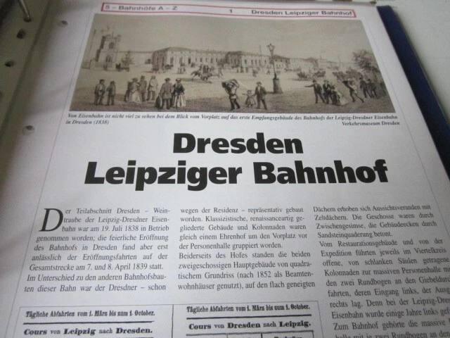 BAHNHOF UND GLEISPLAN N Dresden Leipziger Bahnhof Sachsen 4S EUR 4,35