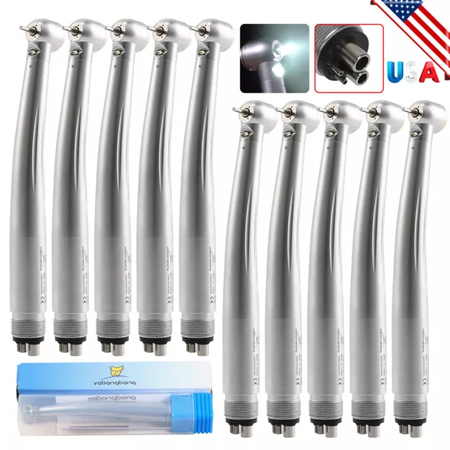 10 x Dental Yabangbang LED Fiber Optic High Speed Handpieces E-generator 4H Knx