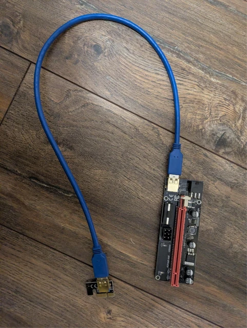 Usb Gpu Riser GPU RISER CARD - Mining / AI Rig PCI-E Express x1 to x16 USB £4.95 ...