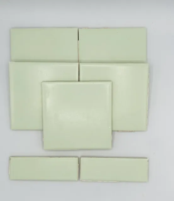 Vintage Bathroom Tiles Mint Green Mosaic Co 1960’s