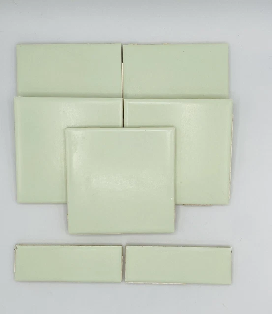 Vintage Bathroom Tiles Mint Green Mosaic Co 1960’s