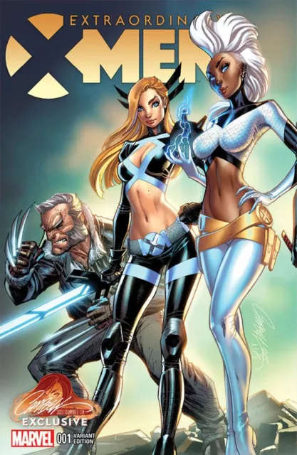 Extraordinary X-Men 1 J Scott Campbell Color Connecting Variant Nm Uncanny