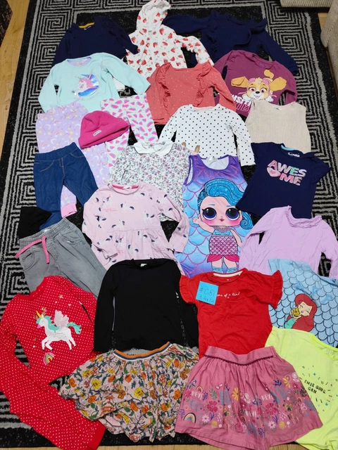 #C81 Enorme pacchetto di vestiti per ragazze 3-4 anni GEORGE NEXT PRIMARK M&S TU PAW PATR