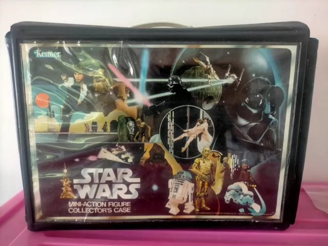 Vintage star wars figure Carry Case Storage kenner 1978