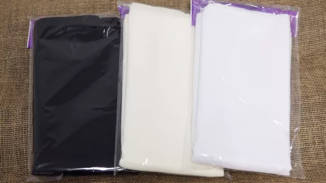 Polyester Fabric Heavy Napkin Servilleta Restaurant Black Ivory White Square 20"