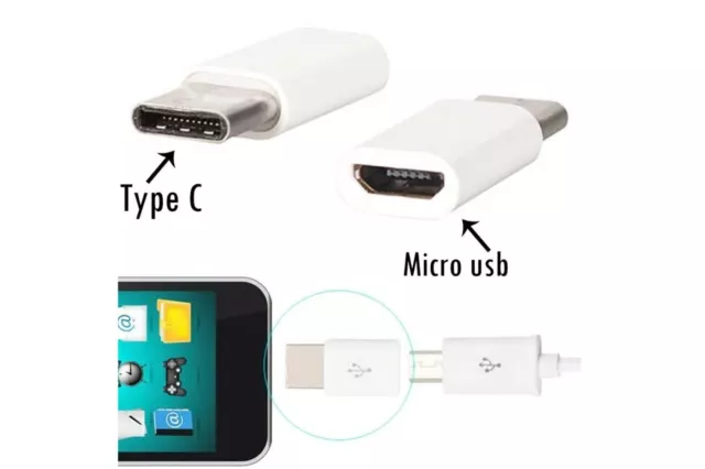 Mini adattatore ricarica da micro usb a type-c connettore LD-9236