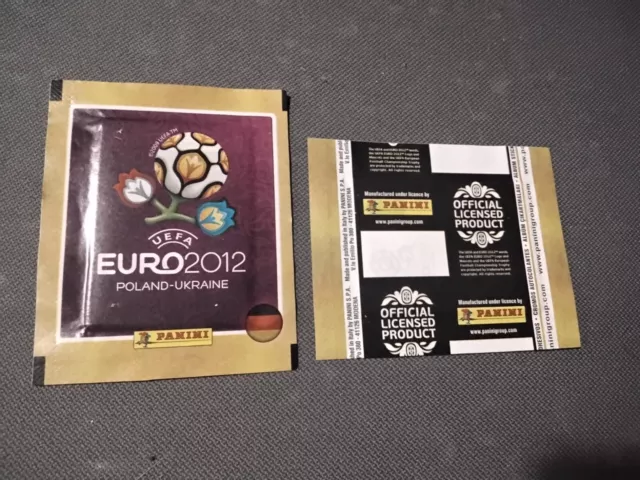 1 Pochette PANINi euro 2012 tres rare bustina, packet, tuten