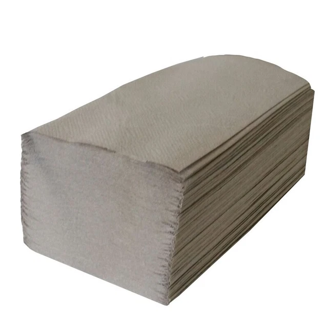 5000 pezzi asciugamano pieghevole multiuso zig-zag piegatura piega a Z grigio 25 x 23 cm