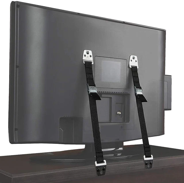 Correas antipunta de TV y muebles, correas de TV de metal de alta resistencia pared de seguridad para niños