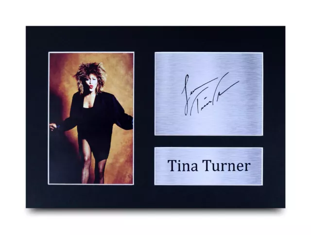 Tina Turner Signed Pre Printed Autograph A4 Photo Gift For a Blues Fan