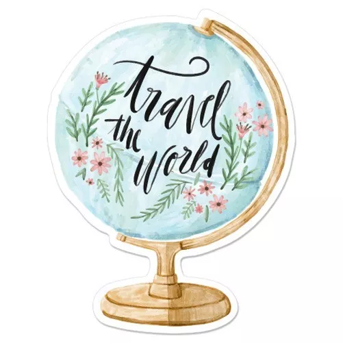 Travel the World Car Laptop Phone Vinyl Sticker  - SELECT SIZE