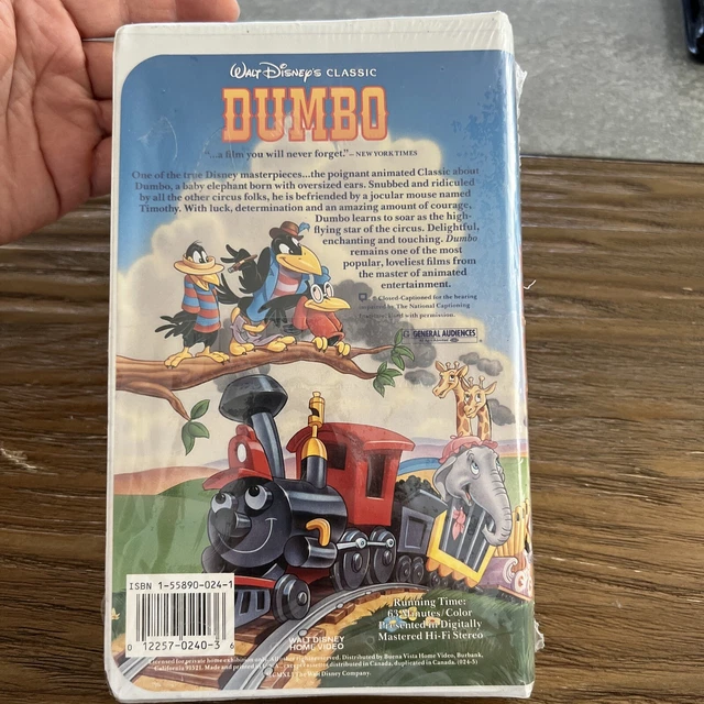 WALT DISNEY BLACK Diamond Dumbo VHS Factory Sealed RARE 149.88 PicClick