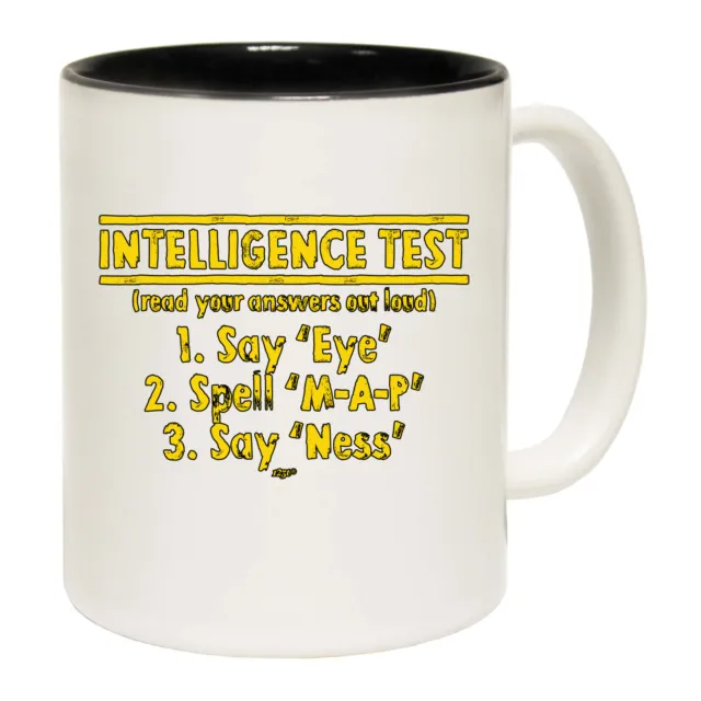 Intelligence Test - Funny Novelty Coffee Mug Mugs Cup - Gift Boxed