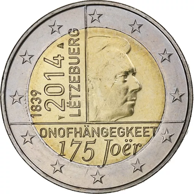 [#1250838] Luxembourg, 2 Euro, 2014, SPL, Bimétallique, KM:New