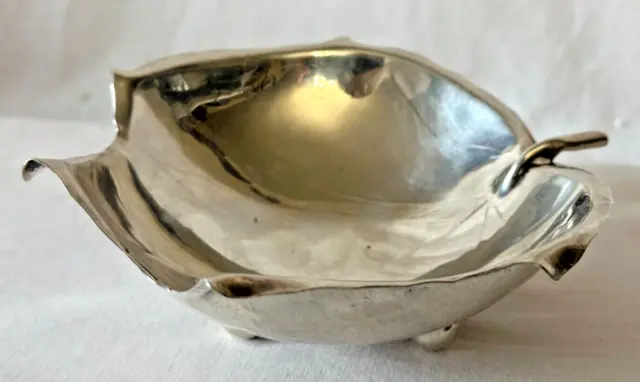 Sciarrotta Sterling Hand Made Leaf Footed Bowl