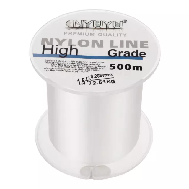 500M 6lb Nylon Sedal, 1.5# Monofilamento Hilo Alambre, Transparente