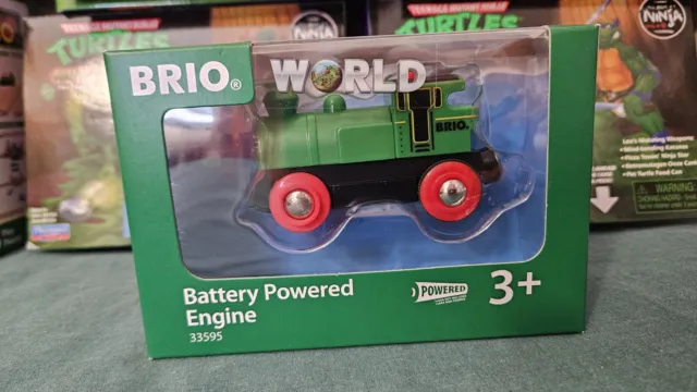Brio Train 33595 Green Battery Powered Engine NEW IN BOX Works with Thomas