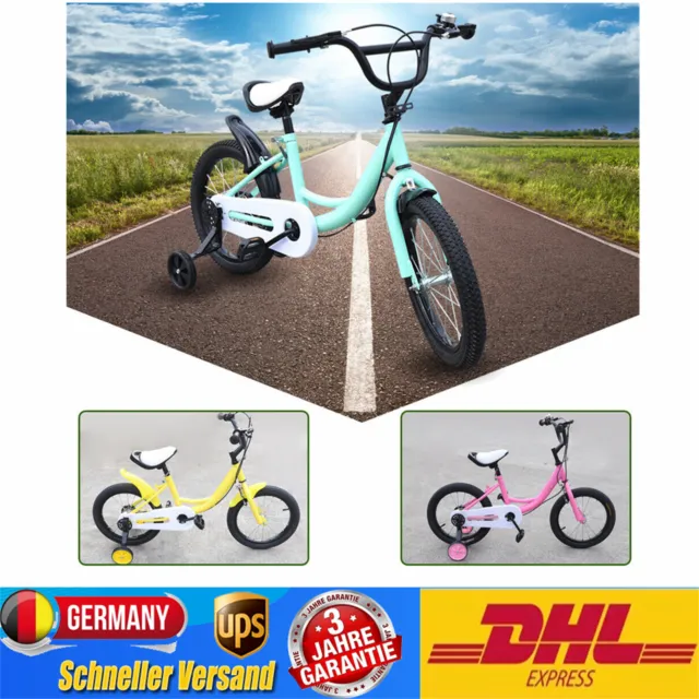 16-inch Universal Kid's Bicycle Height Adjustable with Auxiliary Training Wheels