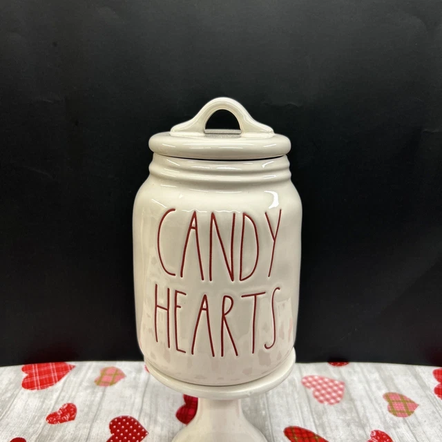 RAE DUNN &CANDY HEARTS" Baby Canister With Red LL Valentines Day VHTF