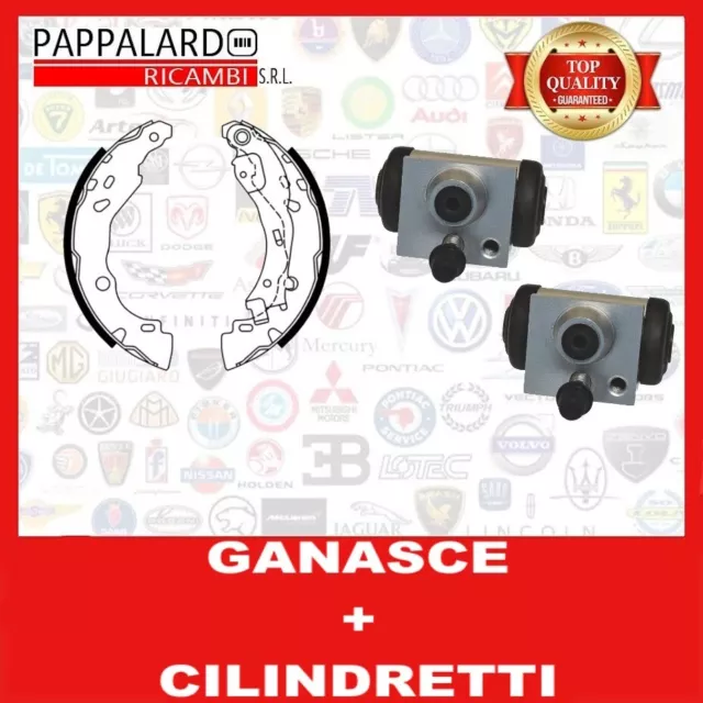 Ganasce Posteriori + Cilindretti Lancia Ypsilon (843) 1.3 Mtj 1.2 1.4