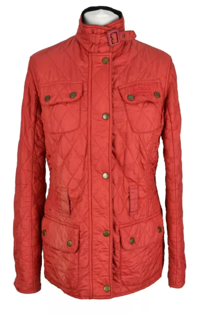 BARBOUR New Flyweight International Red Quilted Jacket size Uk 10 Womens