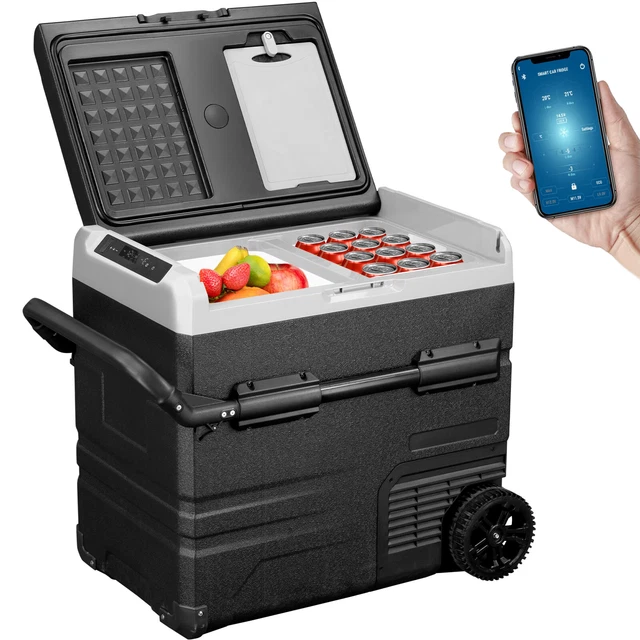 45L 55L Car Refrigerator, Freezer Fridge Dual Zone with APP Control 12V/24V