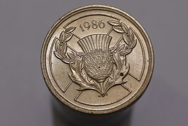 Uk Gb 2 Pounds 1986 B29 #K8357