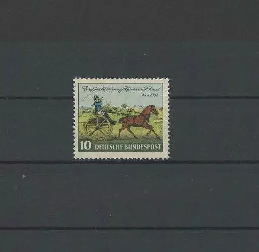 BRD BUND 160 TAG DER BRIEFMARKE 1952 postfrisch ** MNH KUTSCHE PFERDE m3714