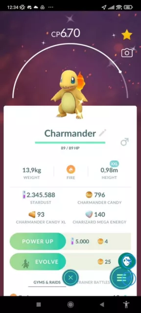 Pokémon Go Trade Rare XXS - XXL (Showcase)