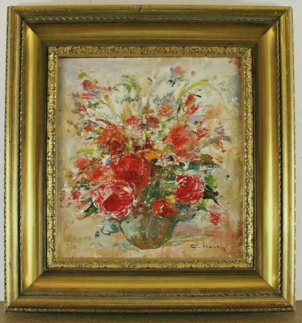 Räumungsverkauf Gemälde Blumenstillleben 1 Otmar Antonio JANECEK 1913 - 1996 2