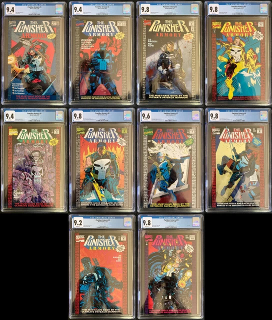 Punisher: Armory #1 2 3 4 5 6 7 8 9 10 All CGC graded! 9.8 9.6 9.4 9.2