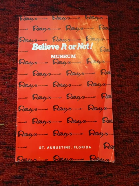 Ripleys Believe It Or Not! Museum St. Augustine, Florida Brochure Vtg Rare