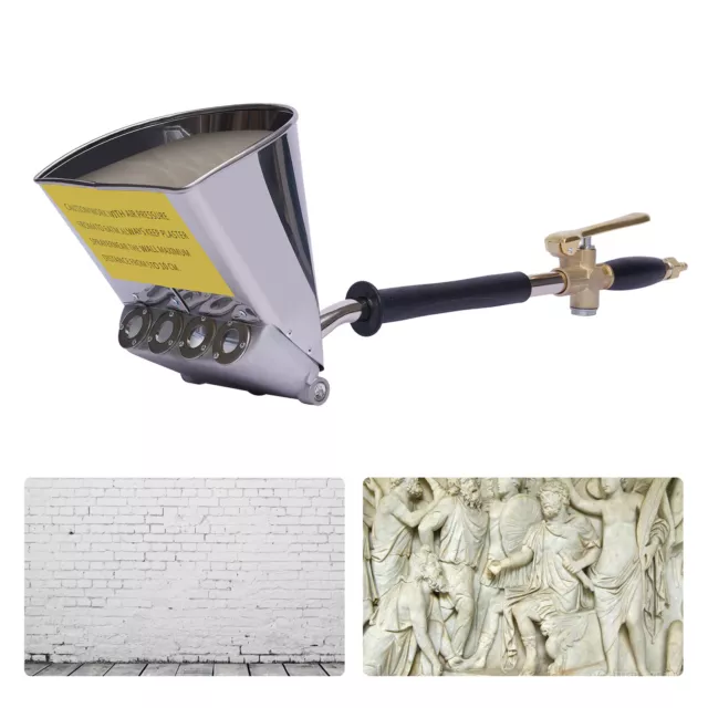 Stucco Sprayer Cement Plaster 4-Jet for Wall Mortar Spray Hopper Gun Paint Tool