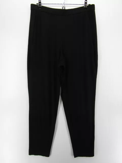 Eileen Fisher Pants Women Medium Black Leggings Skinny Casual Pull On Stretch