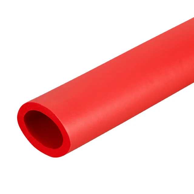 Foam Grip Tubing Handle Grips 24mm ID 32mm OD 6.6ft Red for Tools Handle