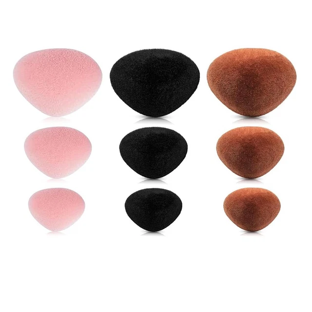 PH PandaHall Lot De 36 Nez De Sécurité Floqué - 3 Tailles - Nez En