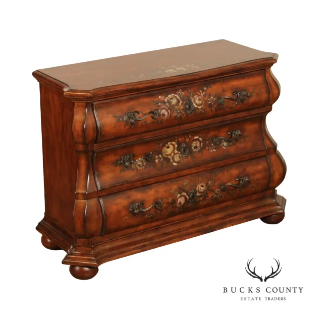 Ethan Allen Paint Decorated 'Tuscany' Bombe Chest