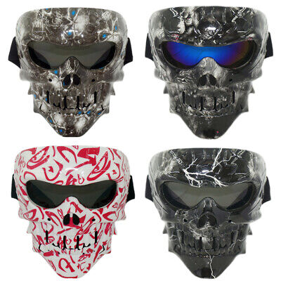 Mask Paintball Tactical Airsoft CS Skull Full Face Protective Army Fans Helmet