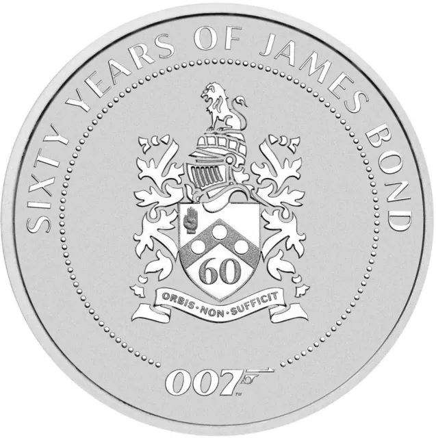 Silbermünze 1 oz James Bond Family Crest 60 Jahre James Bond   2022 * ST / BU *