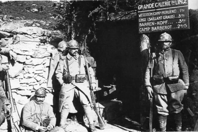 WW1 - Entrée du boyau du Linge en Alsace