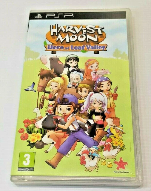 HARVEST MOON HERO of Leaf Valley Sony PSP Rare PreOwned Complete With
