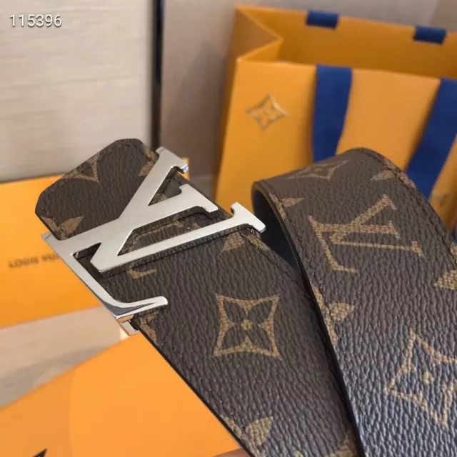 Cintura monogramma reversibile Louis Vuitton Damier Ebene marrone 40 mm  taglia 100 M0185