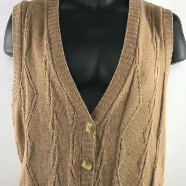 Vintage 90s Bfa Cardigan Uomo Taglie Grande Maglione Maniche con Bottoni Top