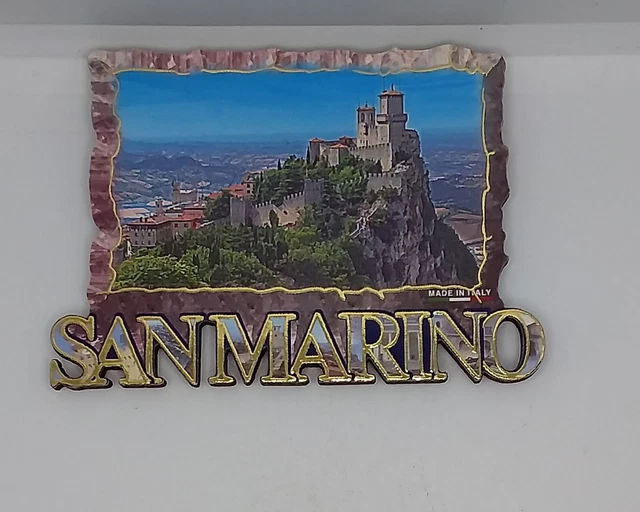 Magnete Calamita Legno Frigo  Souvenir Fridge Magnet San Marino