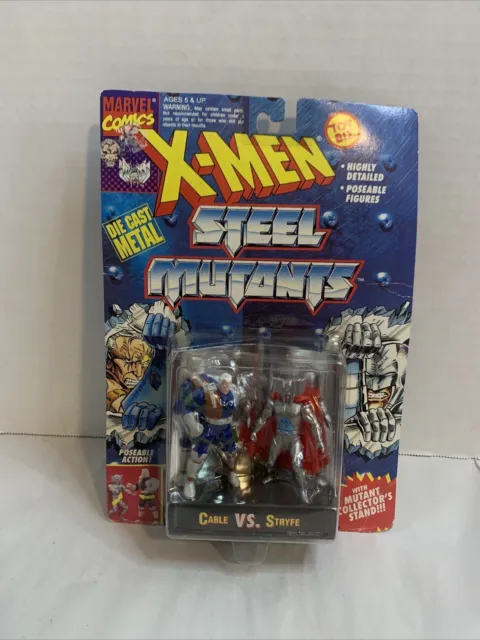 Vintage 1994 Toybiz Diecast X-Men Steel Mutants Apocalypse vs Archangel NEW